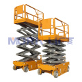 12m max working height four wheels mobile 2260*1130mm aerial work platform hydraulic electric scissor lift for sale